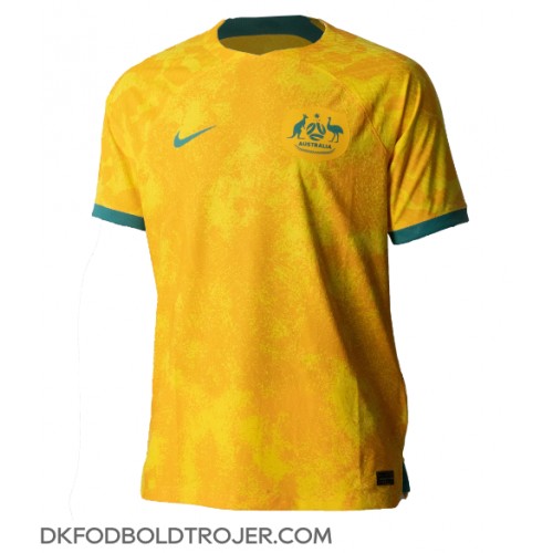 Billige Australien Hjemmebane Fodboldtrøjer VM 2022 Kortærmet